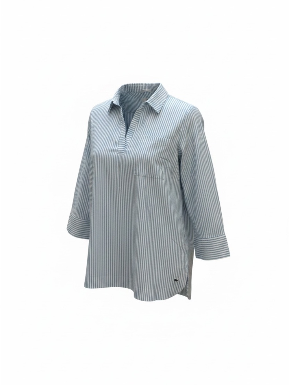 Vineyard Vines Light Blue and White Striped Shirt
